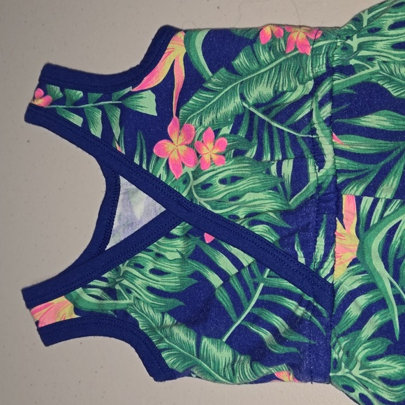 Tropical baby girls 6-9 month romper - Picture 2 of 3